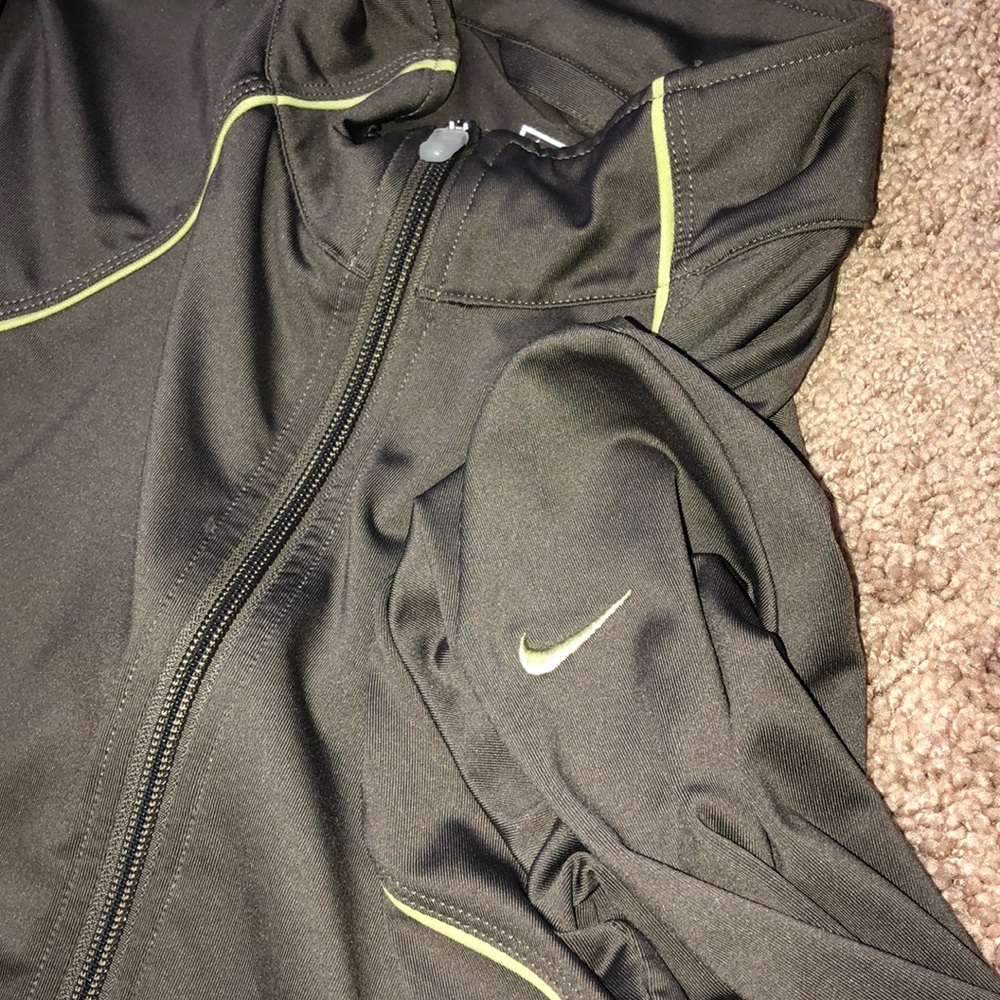 Gray and Yellow Nike Zip-Up - Picture 3 of 5